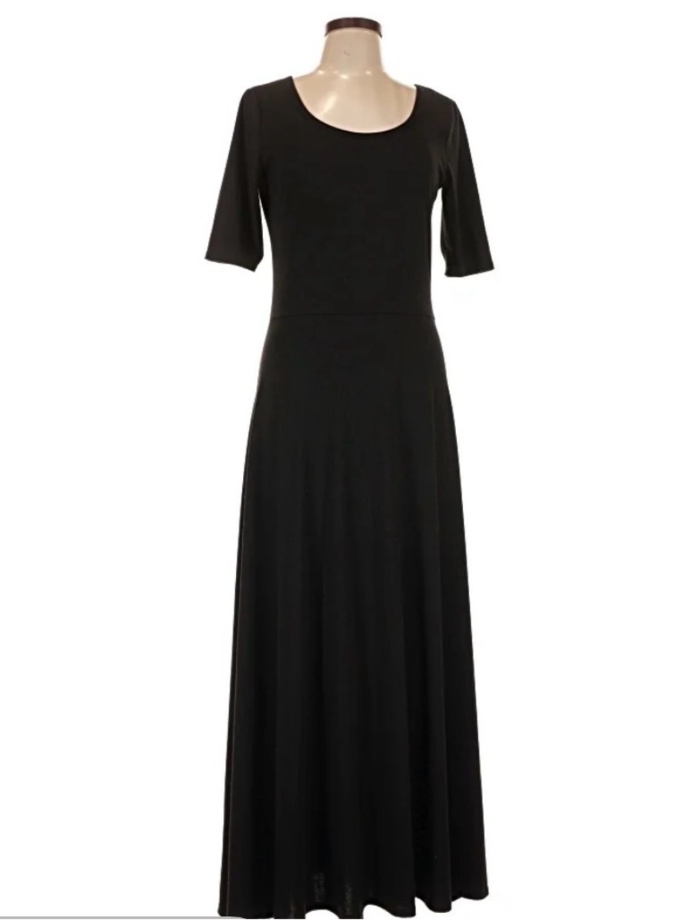 LuLaRoe Ana Black Maxi Dress 2XL